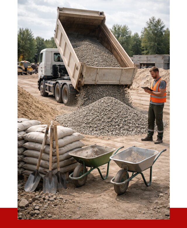 Доставка нерудных материалов в Сасове от 1213 руб. | ПРОНЕРУДСсв