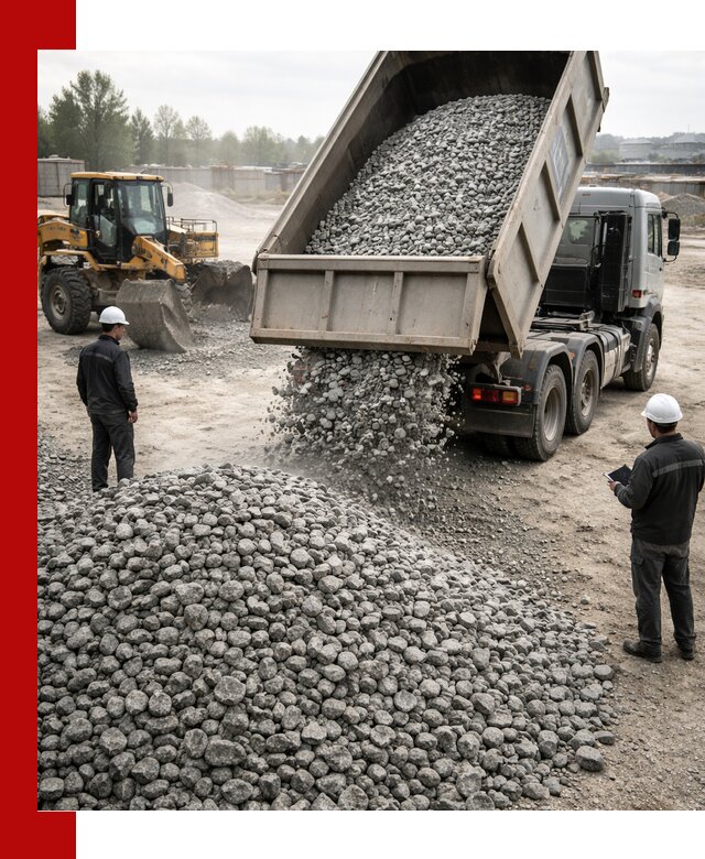 Доставка гранитного щебня фракции 20-40 в Сасове