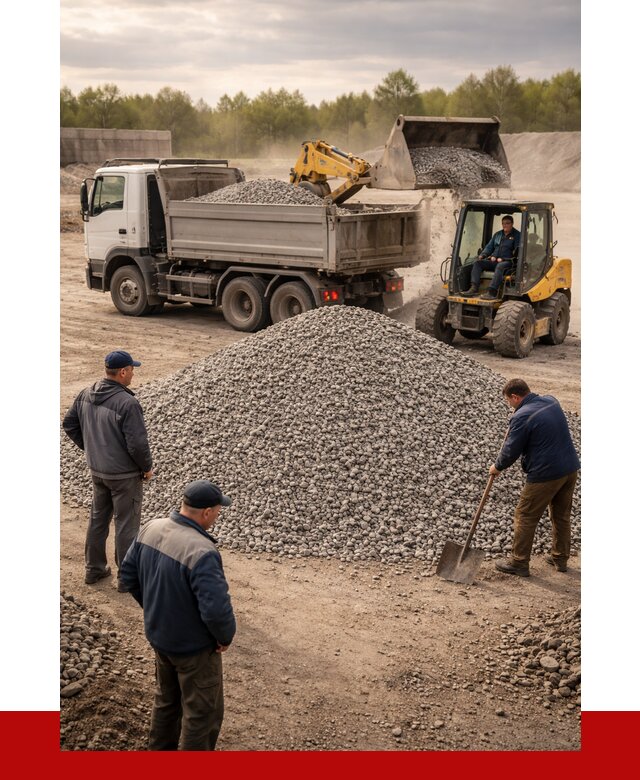Гравийный щебень фракция 5-20 в Сасове от 2425 р. ПРОНЕРУДСсв