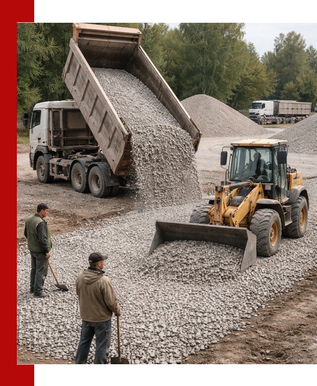 Купить гравийный щебень фракция 20-40 в Сасове с доставкой