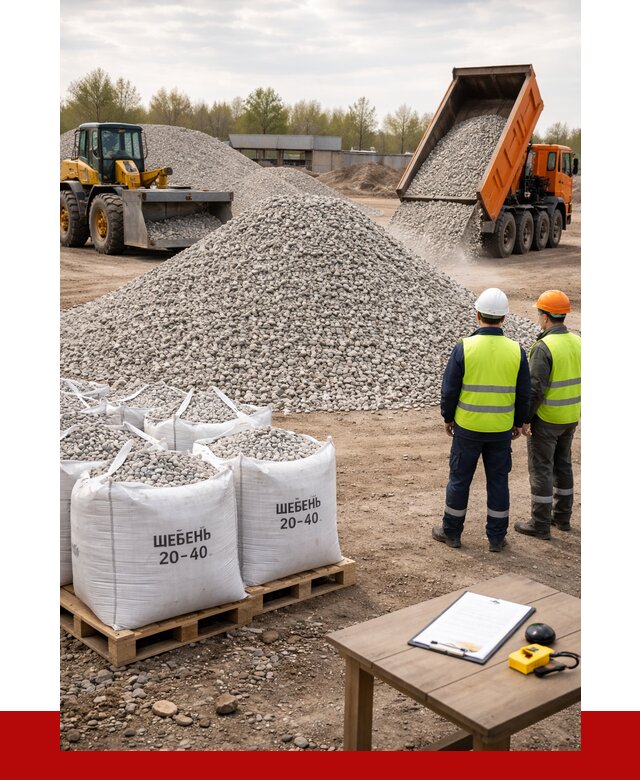 Известняковый щебень 20-40 в Сасове от 2122 р. ПРОНЕРУДСсв