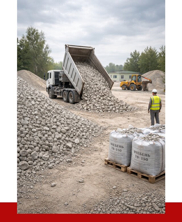 Известняковый щебень фракция 70-150 в Сасове от 1263 р. | ПРОНЕРУДСсв