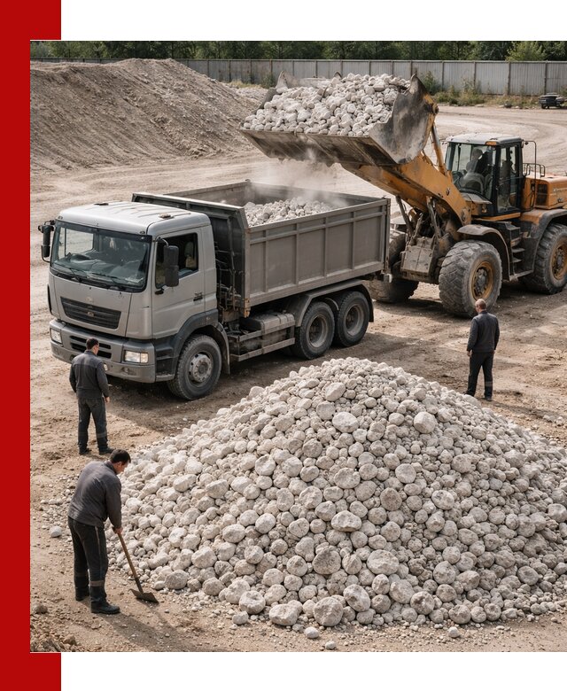 Известняковый щебень фракция 70–150 с доставкой в Сасове