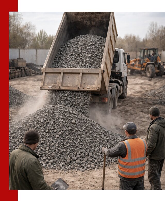 Доставка шлакового щебня в удобные сроки по выгодной цене в Сасове