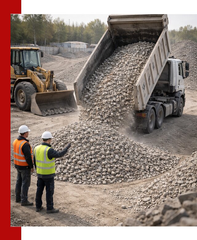 Вторичный щебень фракция 40–70 доставка в Сасове