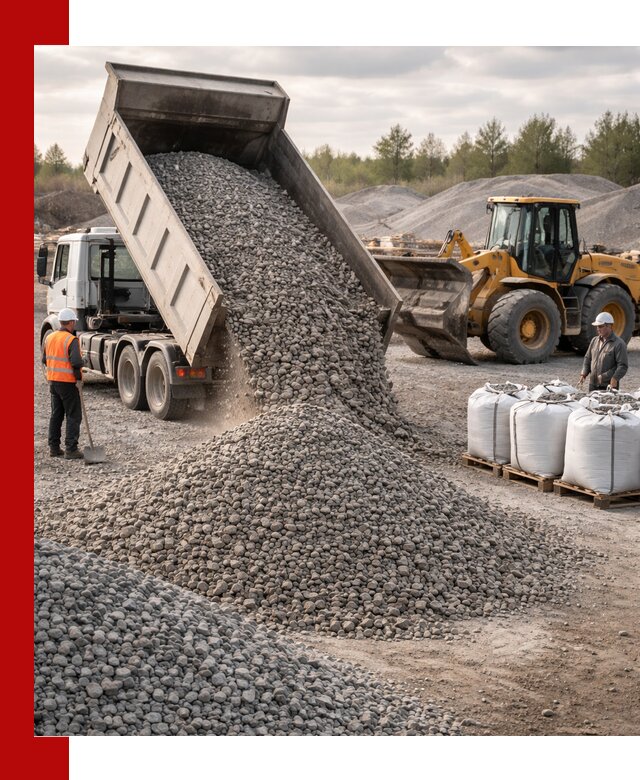 Бетонный щебень фракция 5–20 с доставкой в Сасове