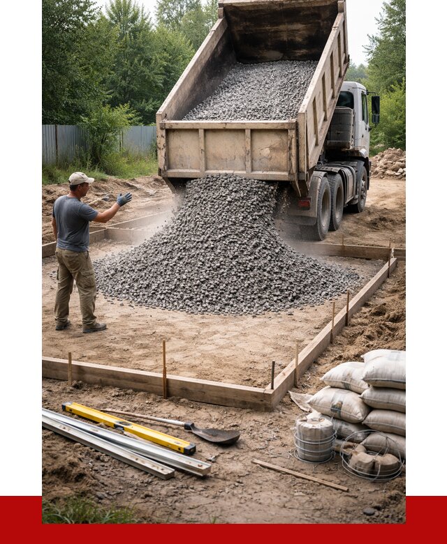 Купить щебень для фундамента в Сасове от 4547 р. | ПРОНЕРУДСсв