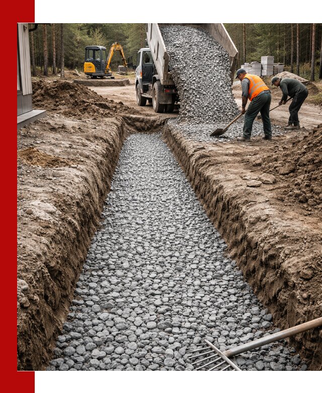 Щебень для дренажа с доставкой в Сасове высокого качества