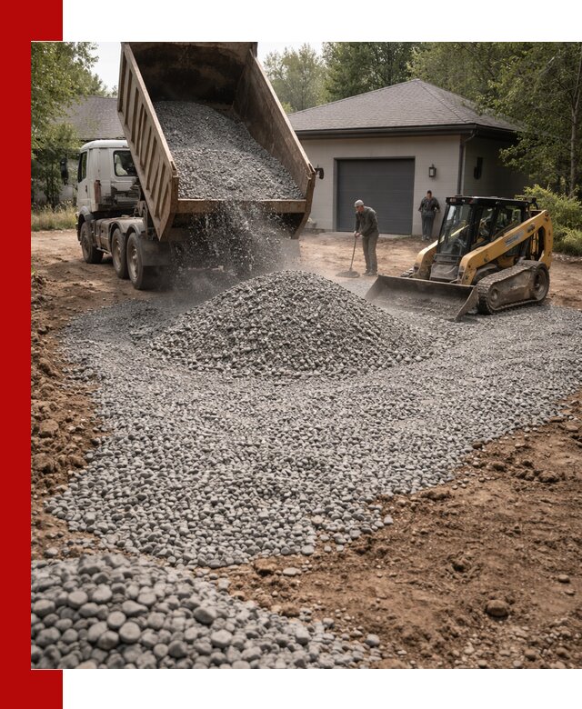 Щебень для парковки в Сасове: доставка и укладка качественного материала