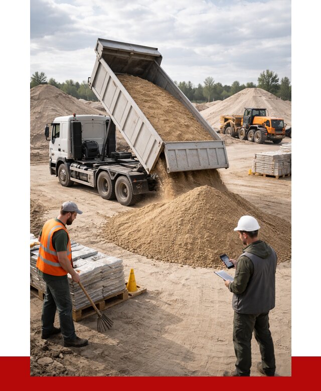 Карьерный песок с доставкой в Сасове от 3638 р. ПРОНЕРУДСсв
