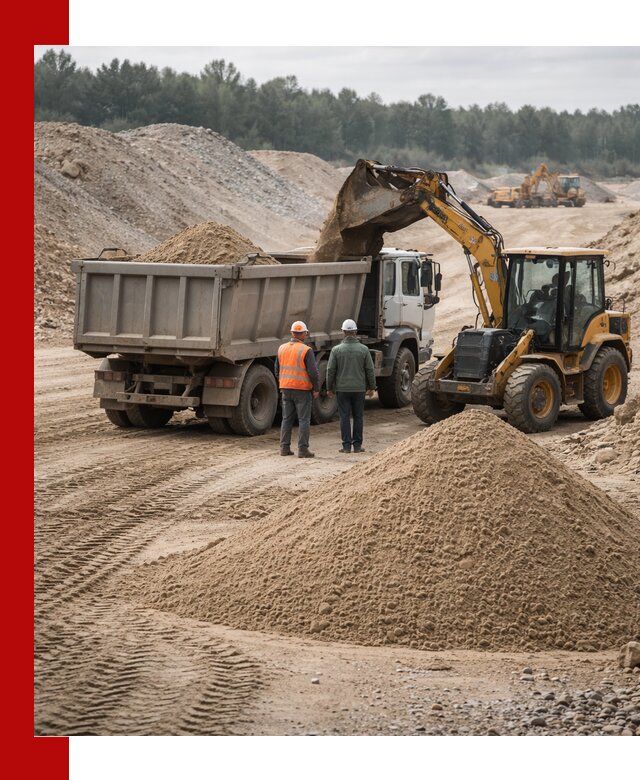 Карьерный среднезернистый песок с доставкой в Сасове