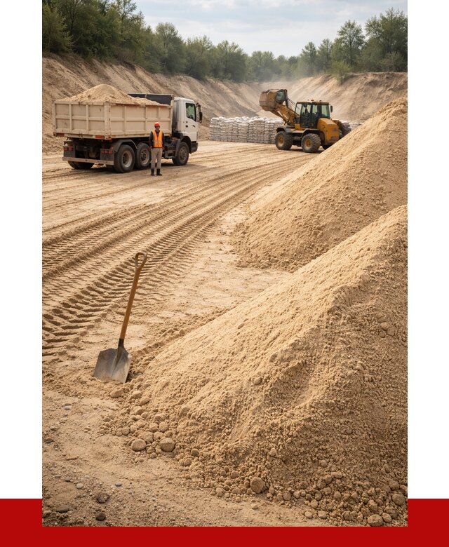 Карьерный песок мелкозернистый в Сасове от 9095 р. | ПРОНЕРУДСсв