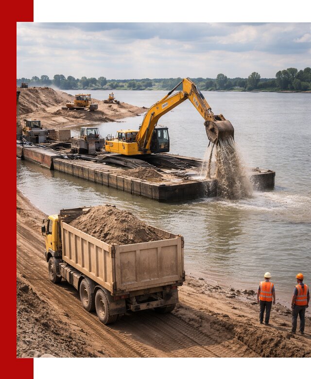 Намывной песок с доставкой в Сасове оптом и в розницу