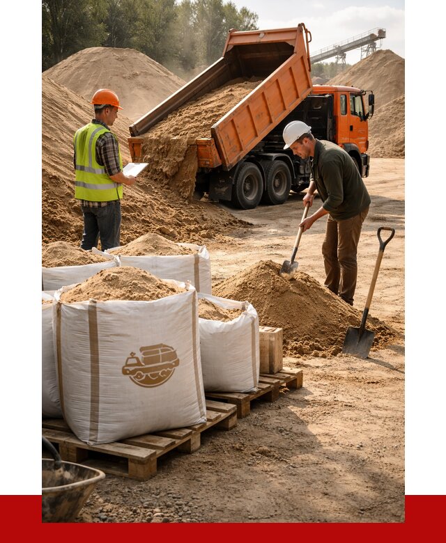 Строительный песок в Сасове от 2223 р. с доставкой, ПРОНЕРУДСсв