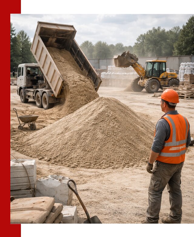 Доставка строительного песка с самосвалом в Сасове