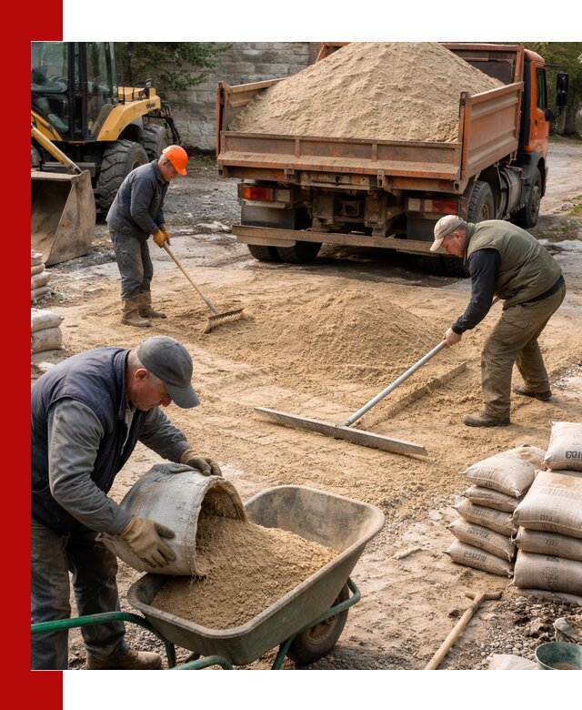 Поставка песка для стяжки в Сасове с быстрой доставкой