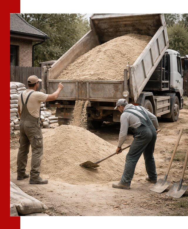 Песок для штукатурки с доставкой в Сасове качественный и чистый