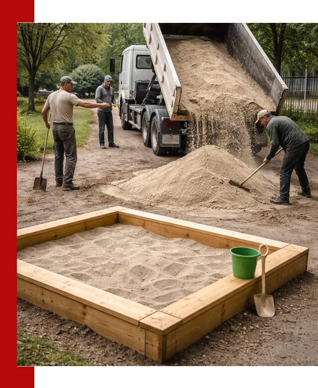 Песок для песочницы с доставкой в Сасове недорого и чистый