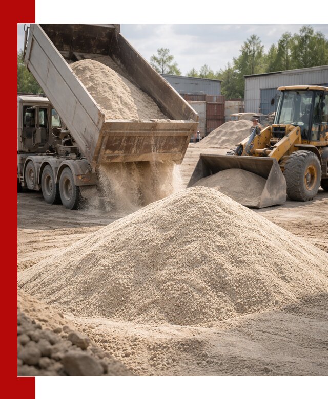 Кварцевый песок с доставкой в Сасове для строительных работ