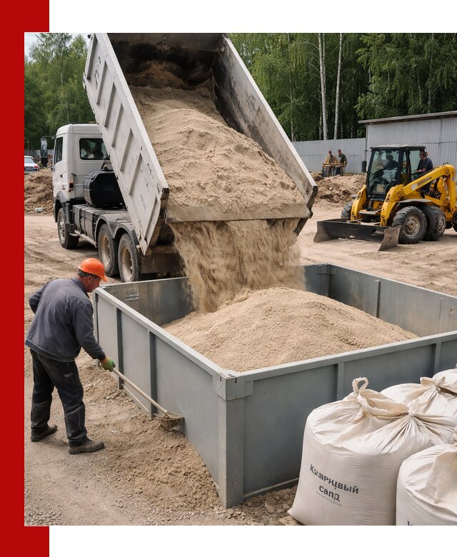 Кварцевый песок для фильтра в Сасове — доставка и качество