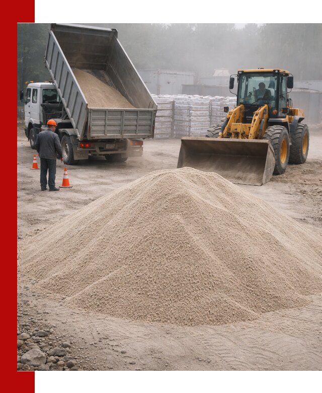 Кварцевый песок фракция 0–8 для стройработ в Сасове