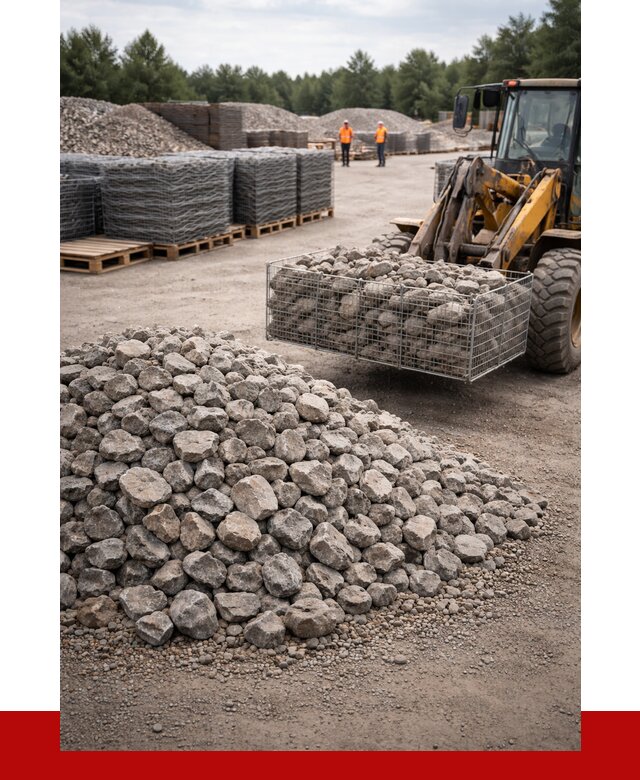 Камень для габионов фракция 70-150 в Сасове от 4244 р. | ПРОНЕРУДСсв