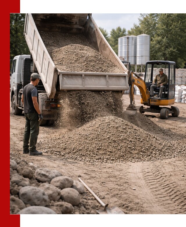 Доставка ПГС С3 в Сасове самосвалами и миксерами
