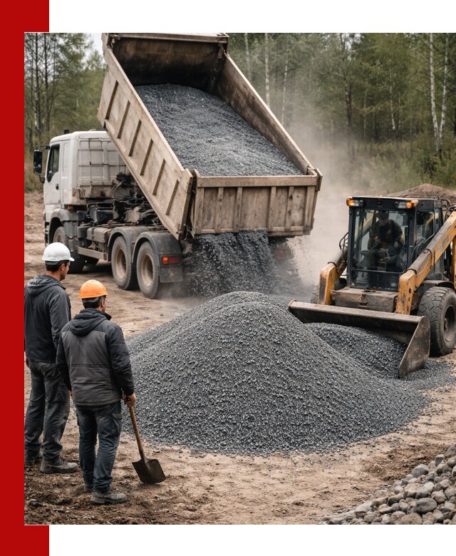 Гранитный отсев 0-5 с доставкой и разгрузкой в Сасове