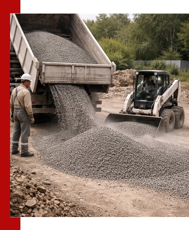 Доставка гравийного отсева 0-5 в Сасове оптом и в розницу