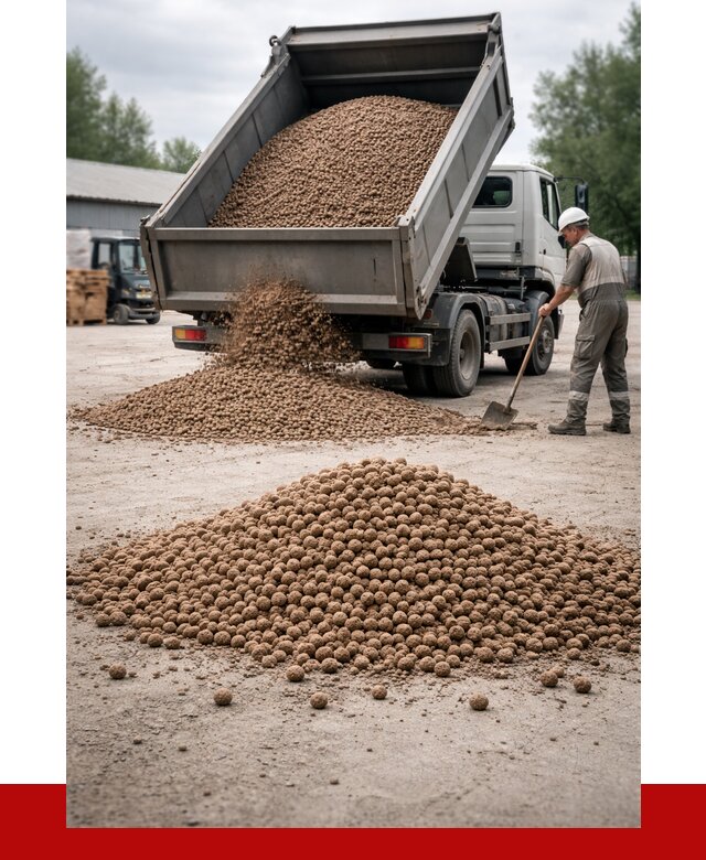 Керамзит с доставкой в Сасове от 4244 р. за м3 | ПРОНЕРУДСсв