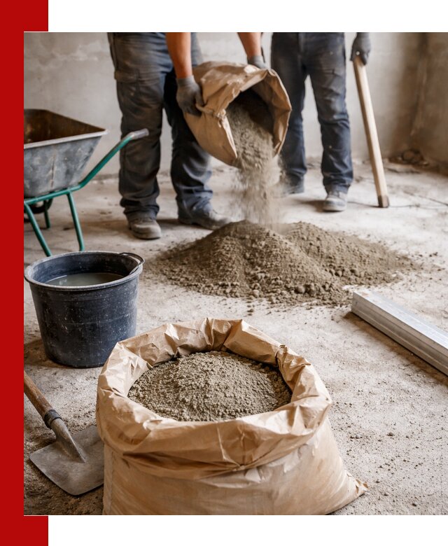 Доставка сухой смеси для стяжки в Сасове