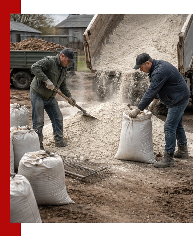 Доставка извести пушонки в Сасове оптом и мелким оптом