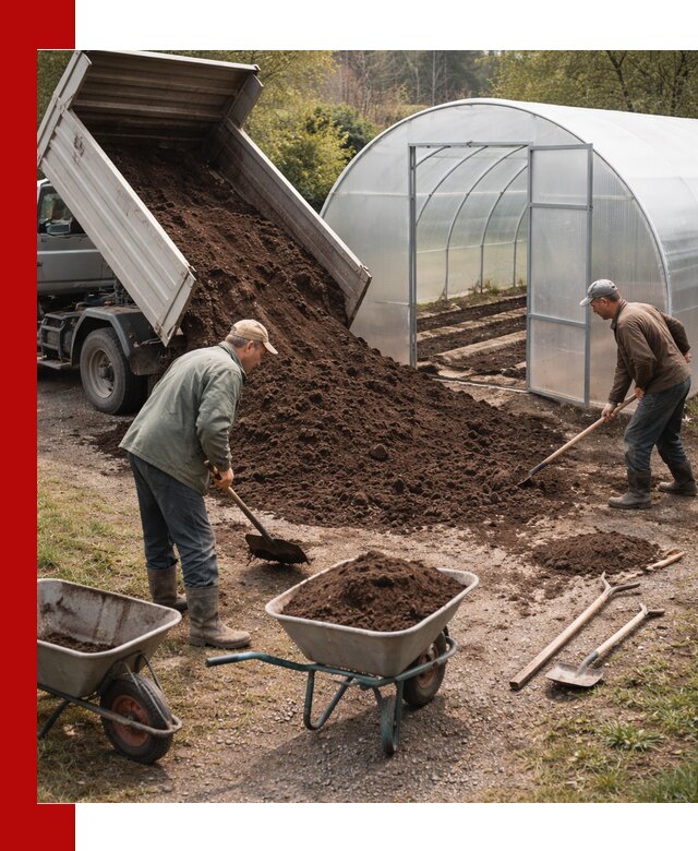 Грунт для теплицы с доставкой в Сасове — плодородный субстрат под растения