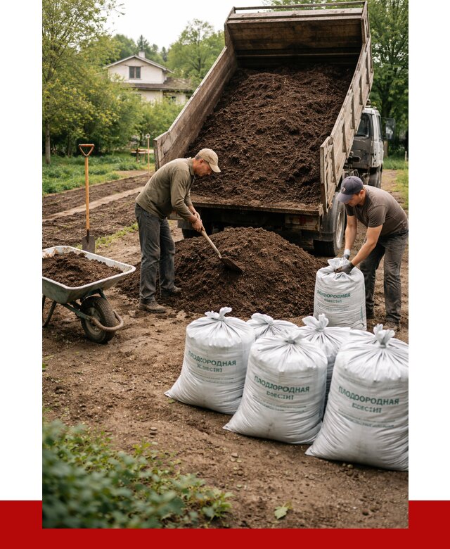 Плодородная смесь в Сасове от 4244 р./куб с доставкой | ПРОНЕРУДСсв