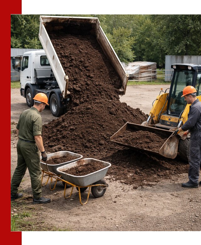 Доставка торфо-земляной смеси в Сасове для огорода и ландшафта
