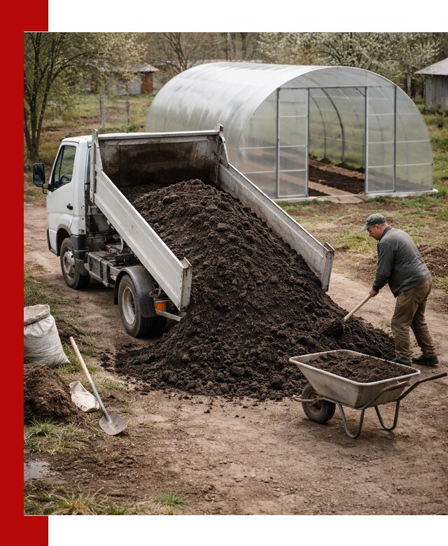 Чернозем для теплицы с доставкой в Сасове