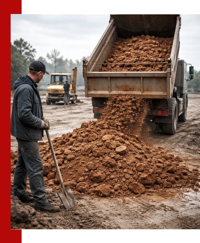 Глина для засыпки в Сасове с доставкой самосвалами