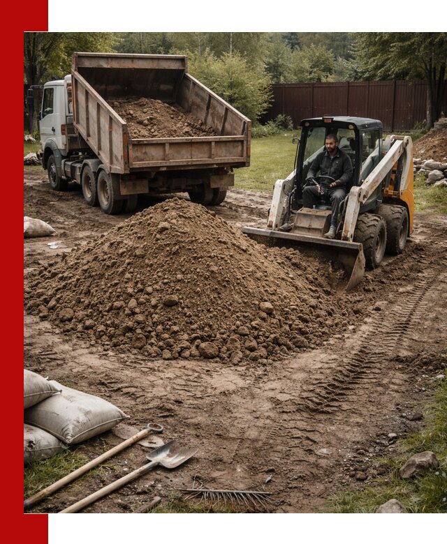 Суглинок для планировки участков в Сасове с доставкой и выгрузкой