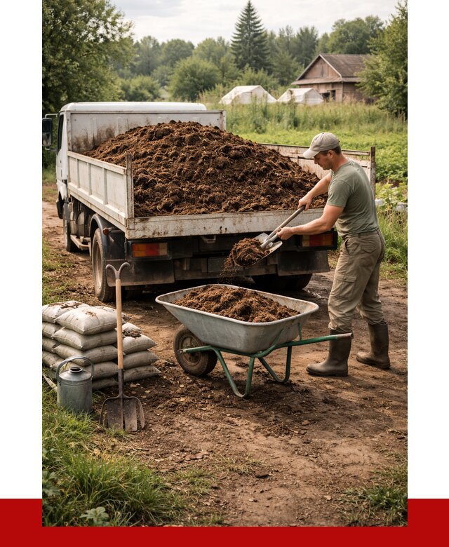 Купить коровий навоз с доставкой в Сасове от 1819 р. | ПРОНЕРУДСсв