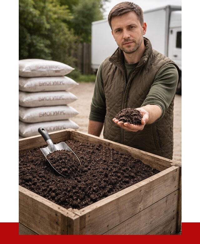 Купить биогумус в Сасове с доставкой от 8589 р. за куб | ПРОНЕРУДСсв