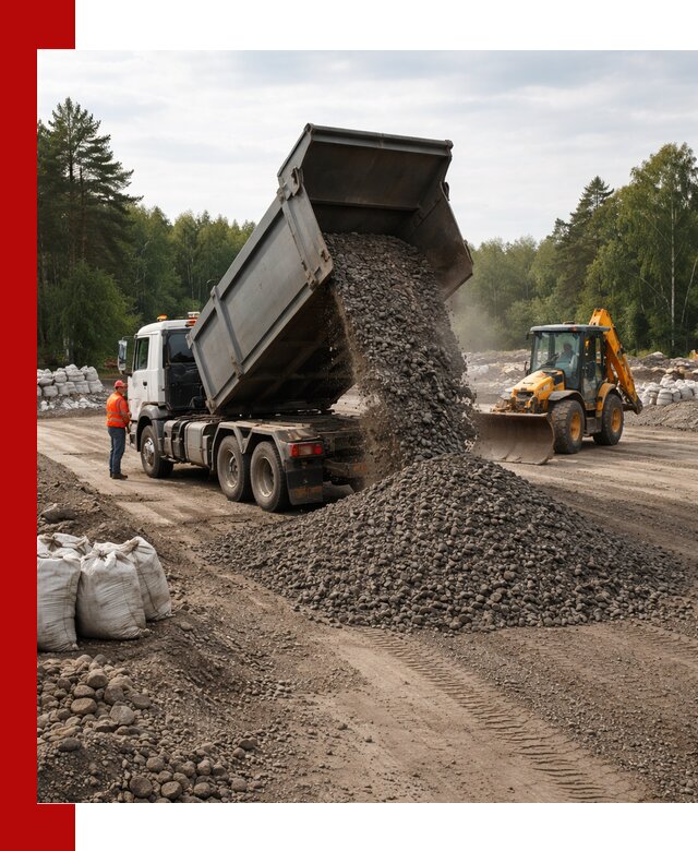 Доставка дробленого асфальта в Сасове для дорожных работ