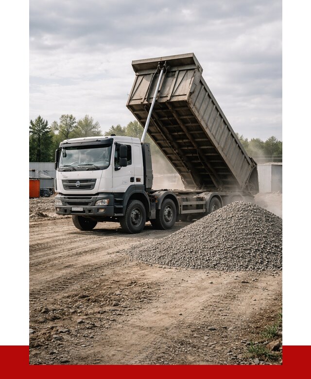 Доставка самосвалом 40 кубов в Сасове от 9095 р. | ПРОНЕРУДСсв