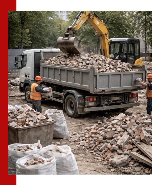 Вывоз строительного мусора в Сасове с самосвалами и контейнерами