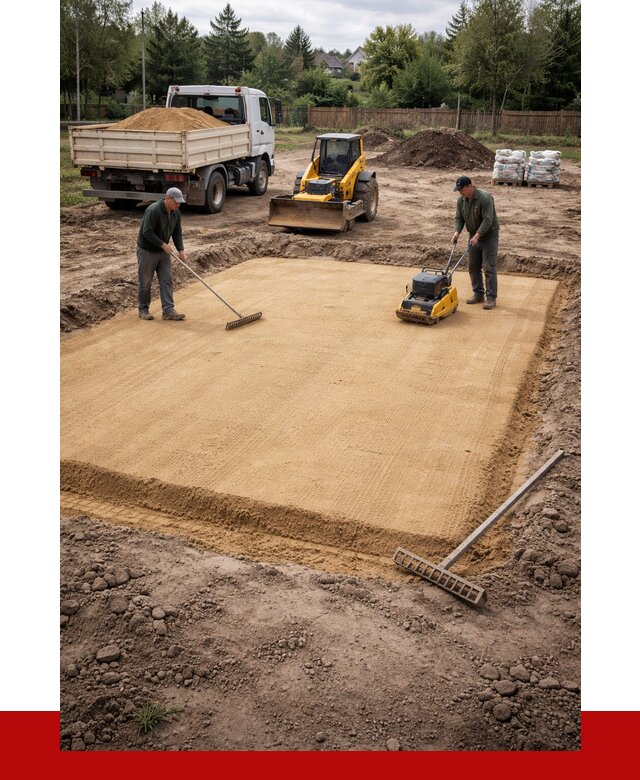 Устройство песчаной подушки в Сасове от 4547 р. ПРОНЕРУДСсв