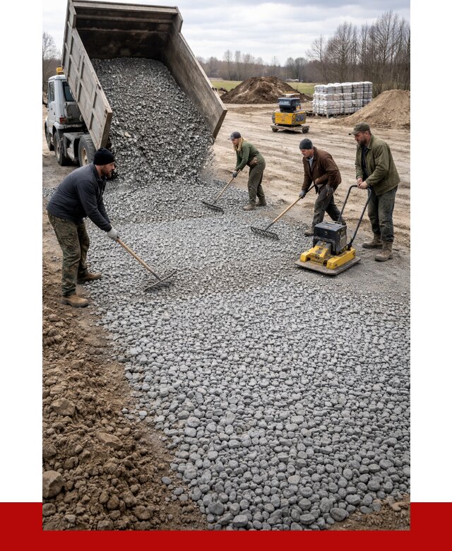 Устройство щебеночной подушки в Сасове от 4547 р. ПРОНЕРУДСсв